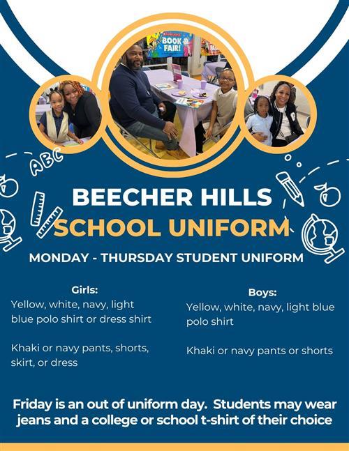 Beecher Hills School Uniform flyer